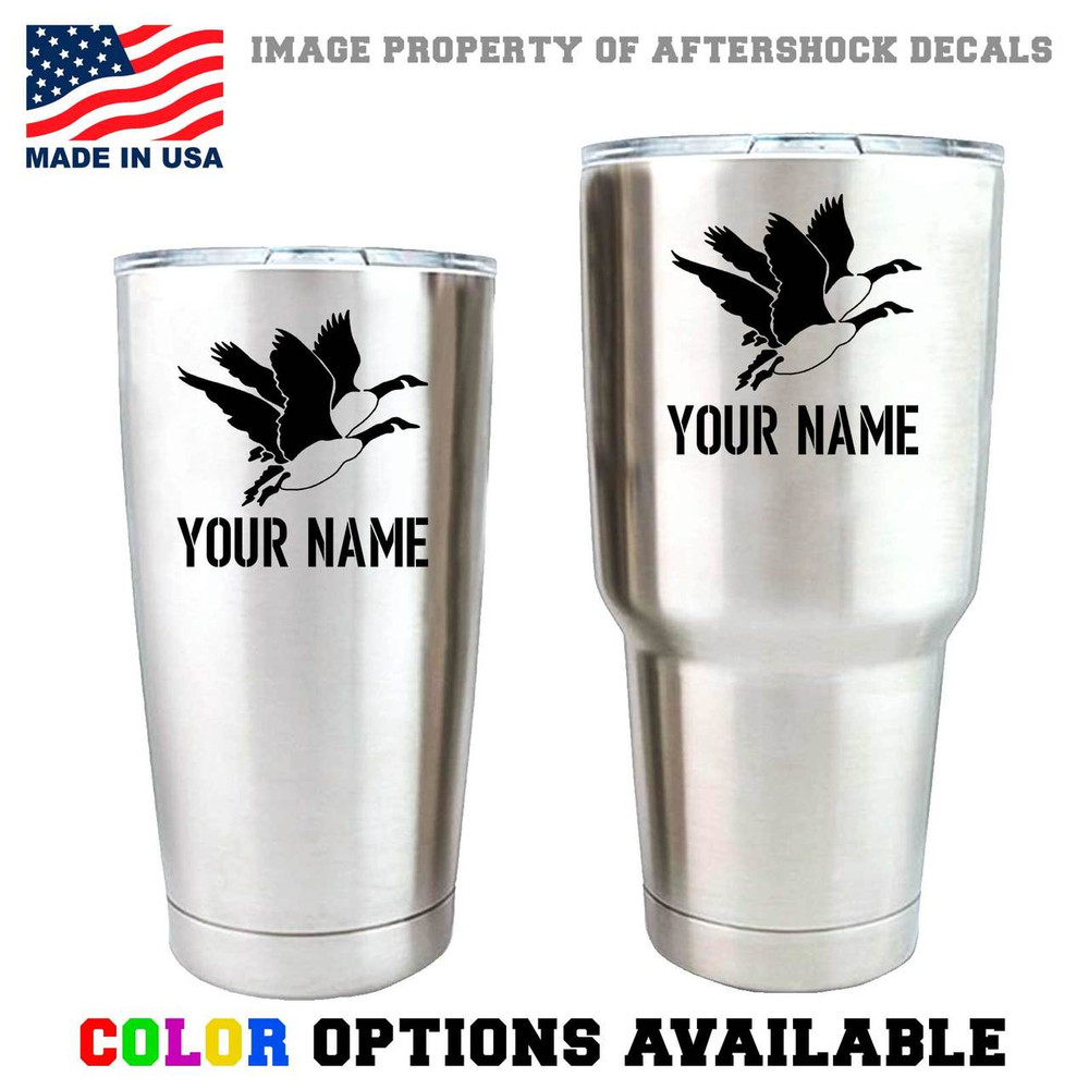 Goose Hunting Custom Name Tumbler Decal