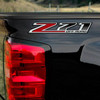 Z71 Off Road Red Carbon Fiber Truck Decals