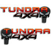 Toyota Tundra Red Orange 4x4 Punisher Truck Decals