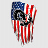 Distressed American Flag Turkey Gobbler Decal