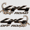 4x4 Scorpion Ford F-250 Carbon Fiber Truck Decals