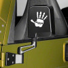 Jeep Hand Wave 4x4 Grille Window Mirror Decal