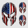 American Flag Spartan Helmet USA Decal Set