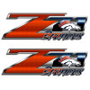 Z71 Denver Broncos Football Truck Decal Set