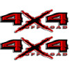 Ripped Red 4x4 Ford F-150 Truck Decal Set