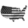 United States Subdued Flag Shape USA Decal