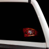 San Francisco 49ers Football Flag Decal Set