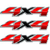 4x4 Silverado Candy Apple Red  Horizon Decal Set