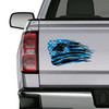 Carolina Panthers Tattered American Flag Decal Set