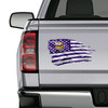 Minnesota Vikings Tattered American Flag Decal Set