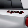 4x4 Redline Black Silverado Truck Decal Set