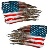 Camouflage American Hunting Flag Decal Set