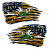 Notre Dame Fighting Irish Tattered Flag Decal Set