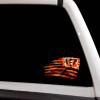 Cincinnati Bengals Tattered American Flag Decal Set