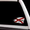 Alabama Tattered State Flag Decal Set