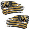 Golden Knights Vegas Hockey Tattered American Flag Decal Set