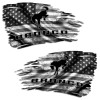 Bronco Subdued American Distressed Flag Ford Decal Set