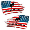 Bronco American Distressed Flag Ford Decal Set