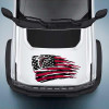 Atlanta Falcons Tattered American Flag Decal Set