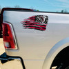 Atlanta Falcons Tattered American Flag Decal Set
