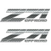 Z71 Diamond Plate Silverado Truck Decal Set