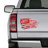 Detroit Red Wings Tattered Hockey Flag Decal Set