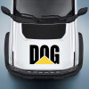 DOG Caterpillar CAT Construction Humor Decal