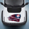 Texas Rangers Sticker Tattered Flag Baseball Decal Set
