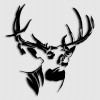 Whitetail Mossy Buck Deer Decal