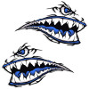 Flying Tiger Sticker Shark Teeth Fighter War Decal Set