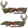 4x4 Silverado Camouflage Deer Truck Decal Set