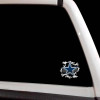 Dallas Cowboys Ripped Metal Football Decal