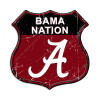 Alabama Bama Nation Sign Decal