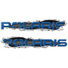 Polaris Ripped Metal ATV UTV Racing Decal Set