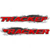 Tracker Boats Ripped Metal Fishing Decal Set
