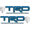 TRD Punisher Racing Development Truck Decal Set