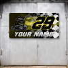 Sprint Car Racing Custom Name Number Banner