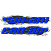 Can-Am Ripped Metal ATV SXS Decal Set