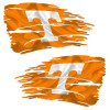 Tennessee Vols Distressed Flag Decal Set