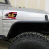 Chicago Blackhawks Hockey Flag Decal Set