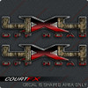 4x4 Camo Fade Big "X" Decals 4x4 Camo Fade Big "X" Decals