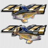 Walleye Sunrise 4x4 Truck Decal Set Walleye Sunrise 4x4 Truck Decal Set