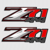 Z71 Chrome and Red 4x4 Sticker Set Z71 Chrome and Red 4x4 Sticker Set