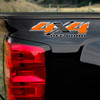 4x4 Orange Rush Shadow X Chevy Truck Decals