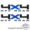 Carbon Fiber Blue 4x4 Ford Decal Set Carbon Fiber Blue 4x4 Ford Decal Set