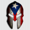 Puerto Rico Spartan Helmet Decal Puerto Rico Spartan Helmet Decal