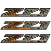 Z71 Off Road Orange Camouflage Truck Decals