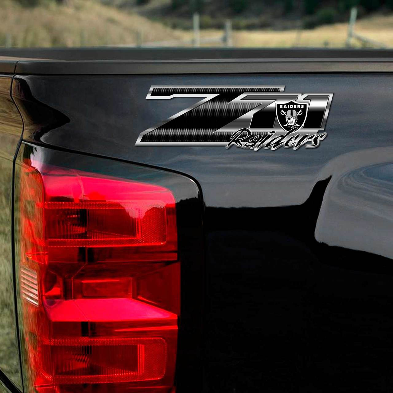 Raiders Z71 Truck Decals 4x4 Chevy Silverado Oakland Nfl Sticker