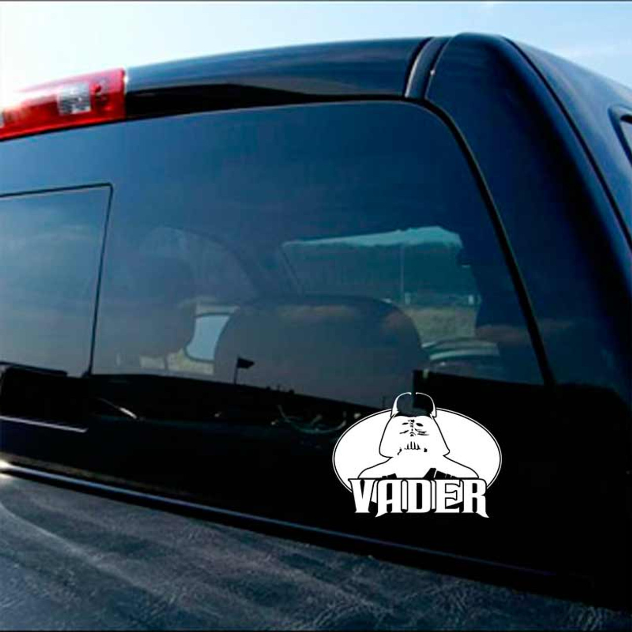 Darth Vader Oval Crest Action Figure Star Wars Decal Window Sticker