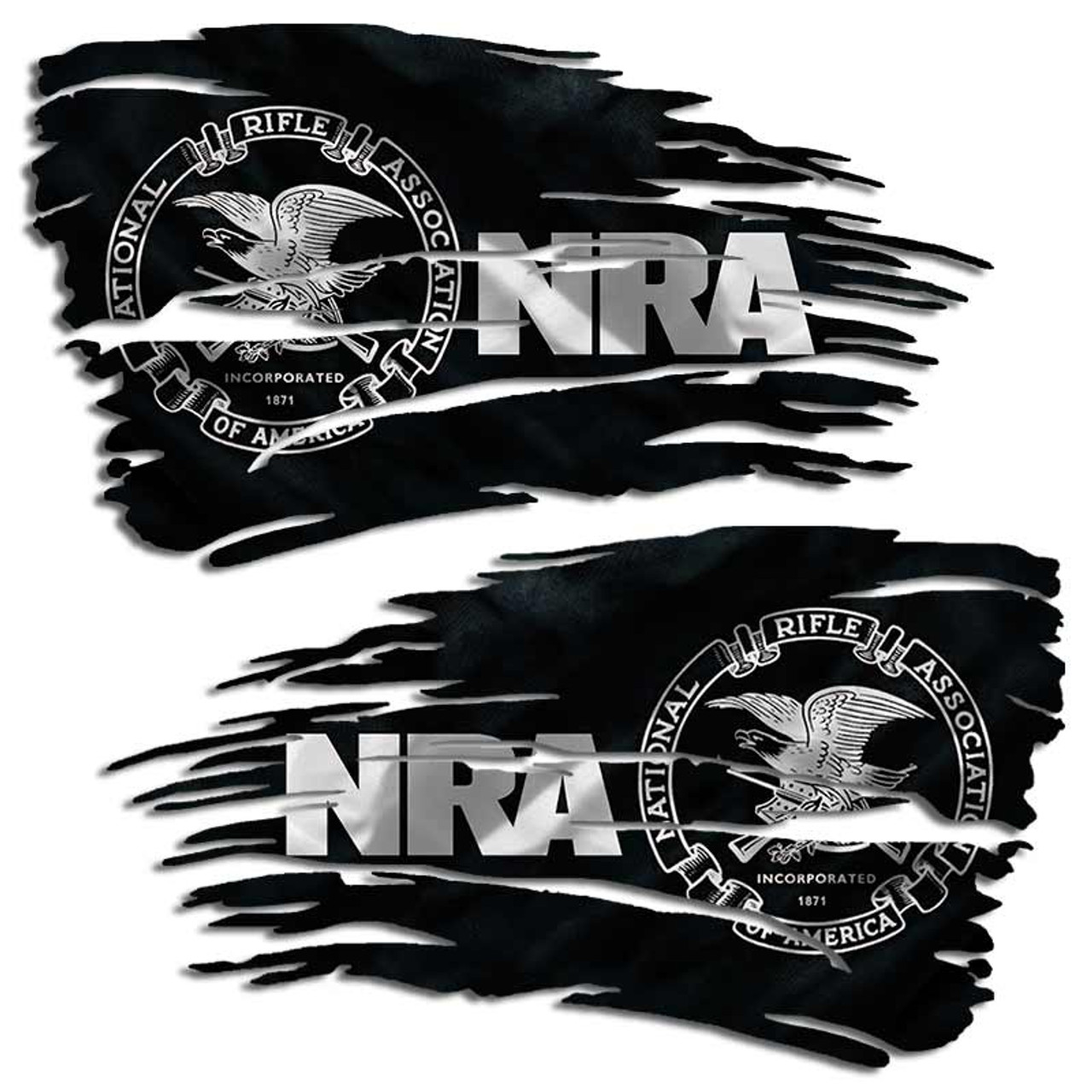 National Rifle Association NRA Distressed Flag Decal